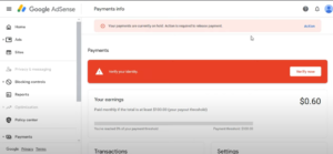 Google AdSense Identity Verification