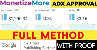 How To Get Adx Approval From Monetize More