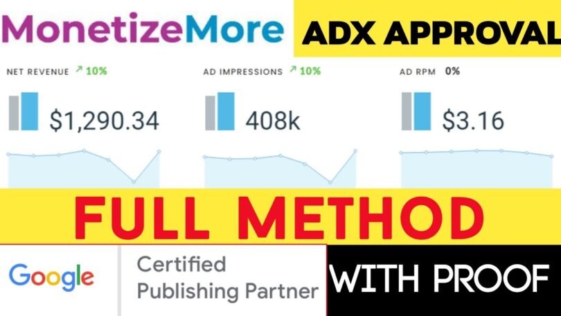 How To Get Adx Approval From Monetize More