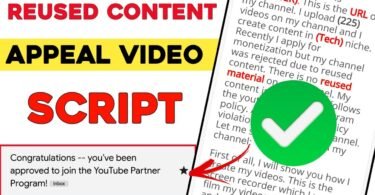 Reused Content Appeal Video Script