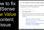 How to fix AdSense Low Value Content Issue